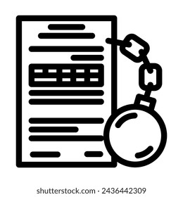 gestión de deuda signo de asesor financiero icono de línea vector. gestión de deuda símbolo de asesor financiero. símbolo de contorno aislado ilustración negra