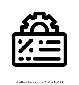 debt management line icon. vector icon for your website, mobile, presentation, and logo design.