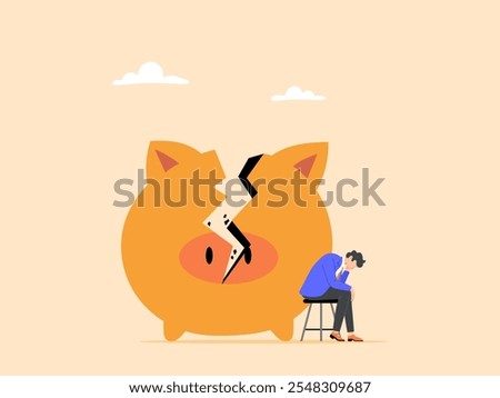 Debt problems from overspending and financial mistakes