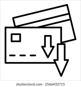 Debt Reduction Icon Element For Design