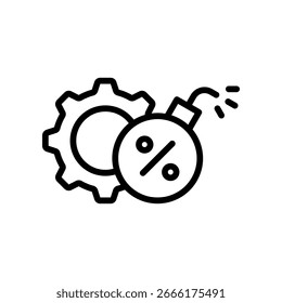 Ícone do Serviço de Débito - Ilustração do Vetor de Estrutura de Tópicos