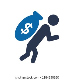 Debt  vector icon