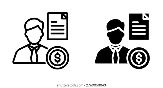 debtor icon, element icon for design branding, print, and digital media