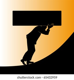 Debts - Illustration concerning the financial crisis