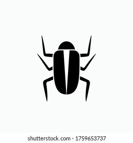 Debug Icon. Bug Symbol - Vector.  Presented in Glyph Style.