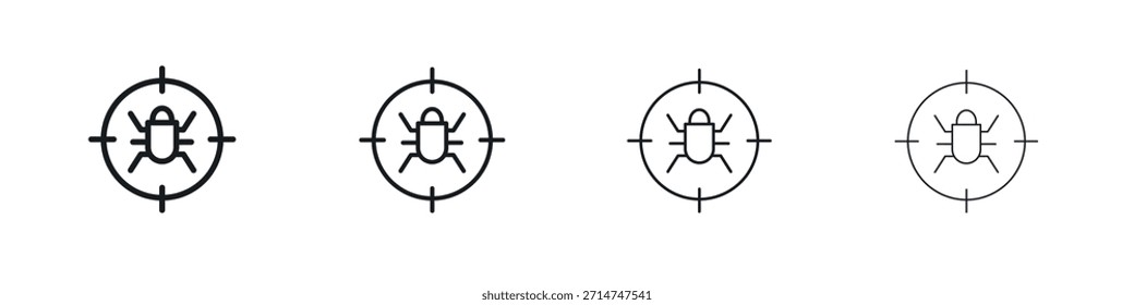 Icono de depuración Eps10. iconos Diseño gráfico