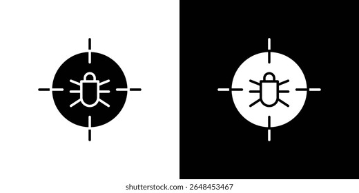 Debug icon symbol collection. Flat vector stock illustration.