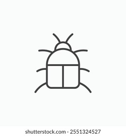 Ilustración vectorial de icono de depuración. EPS10