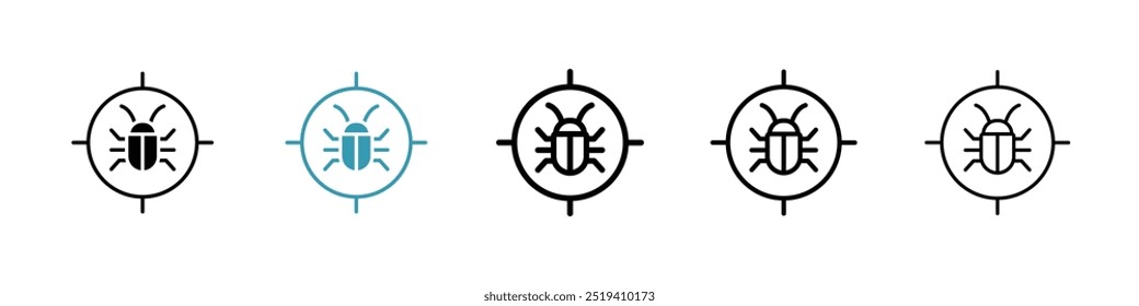 Debug icon vector icon set. EPS 10