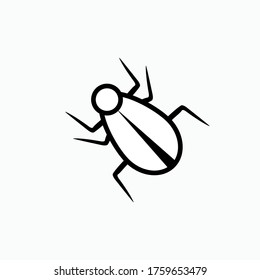 Debug Icon. Virus, Bug Symbol. Presented in Line Art Style. Applied for Design, Presentation, Website or Apps Elements - Vector.