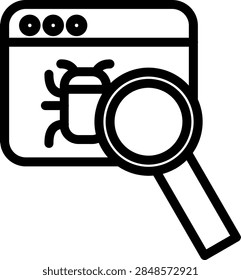 Debugger Vector Design Icon Style