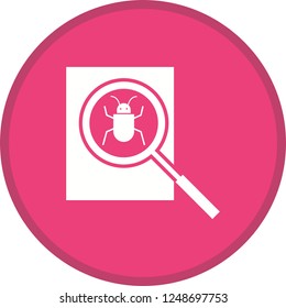 Debugging Glyph Round Circle Multicolor BG