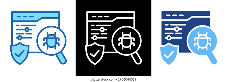 Debugging Icon tripplestyle Vector Illustration