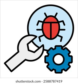 Debugging Tool Icon Element For Design