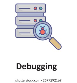 debugging  Vector Icon which can easily modify or edit

