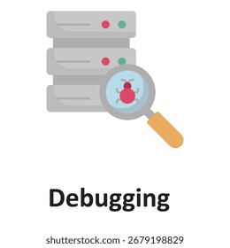 Ícone de vetor de depuração que pode facilmente modificar ou editar

