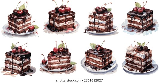 Decadent Black Forest Fantasy Cake with Chocolate