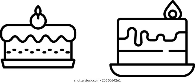 "Decadent Chocolate Cake Icon for Desserts, Baking, and Sweet Treat-Themed Designs"