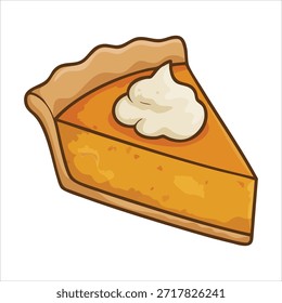 Decadente delicioso bolo fatia isolada ilustração vetor no fundo branco