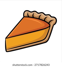 Decadente delicioso bolo fatia isolada ilustração vetor no fundo branco