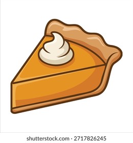 Decadente delicioso bolo fatia isolada ilustração vetor no fundo branco