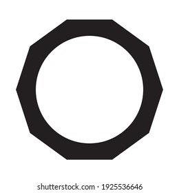 Marco decorativo con área circular blanca en el interior.