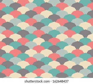 Decagon seamless hipster pattern. Colorful geometric compositio,vector