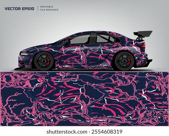 decal abstract grunge and line design for sport car wrap livery car sticker branding