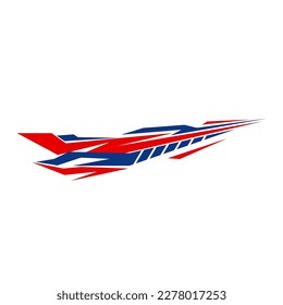 decal background vector design for racing car, van, and hatchback