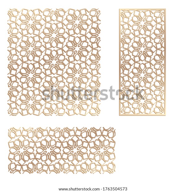 Decal. Laser cut panel. Fence. Veneer vector.
Plywood floral design. Room divider. Seamless pattern for printing,
engraving, laser cut, silhouette stamps. Stencil lattice ornament
for laser cut.