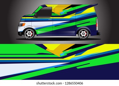 Decal racing for cars designs vector . Livery best for racing . Designs can be used in all types of cars