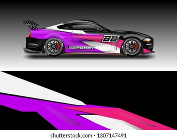 Decal simple racing car design vector  . For vehicles, racing, trucking, rallying, background kits.