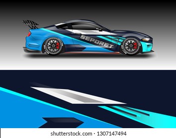 Decal simple racing car design vector  . For vehicles, racing, trucking, rallying, background kits.