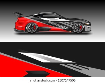 Decal simple racing car design vector  . For vehicles, racing, trucking, rallying, background kits.