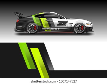 Decal simple racing car design vector  . For vehicles, racing, trucking, rallying, background kits.