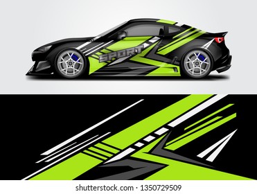 Decal simple racing car design vector . For vehicles, racing, trucking, rallying, background kits. Eps 10