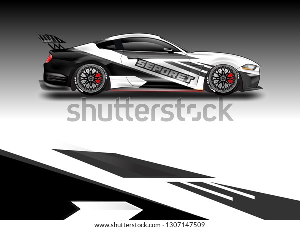 Decal simple racing car design\
vector  . For vehicles, racing, trucking, rallying, background\
kits.