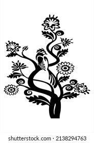 
Decals Design 'Floral Branch Antique Flowers' Wall Sticker 