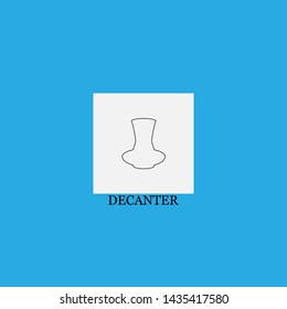 decanter icon sign signifier vector