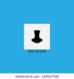 decanter icon sign signifier vector