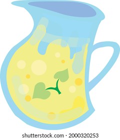 Dekanter mit Limonade. Die Idee für den Sommer