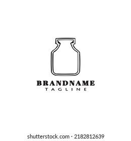 decanter logo cartoon icon design template black modern isolated vector illustration