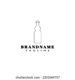 decanter logo cartoon icon design template black modern isolated vector illustration