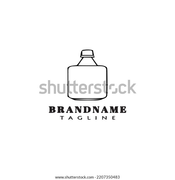 Decanter Logo Cartoon Icon Design Template Stock Vector (Royalty Free
