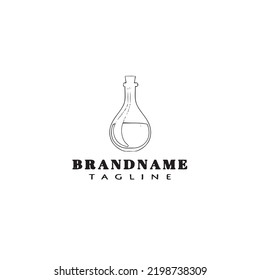 decanter logo icon design template black modern isolated vector illustration