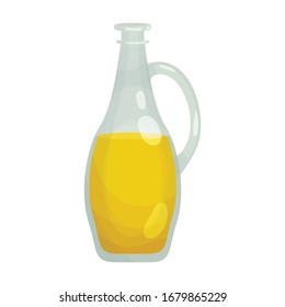 Decanter oil vector icon.Cartoon vector icon isolated on white background decanter oil .