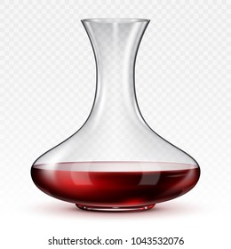 decanter for wine on a transparent background