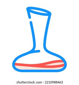 decanter winery color icon vector. decanter winery sign. isolated symbol illustration