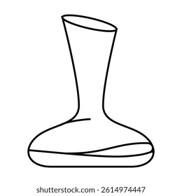 decanter winery line icon vector. decanter winery sign. isolated contour symbol black illustration
