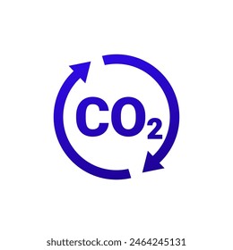 icono de descarbonización, reducción de la huella de carbono